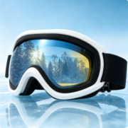 Cross-border spherical wide-field ski goggles, outdoor double-layer anti-fog ski glasses, high-definition breathable windproof goggles