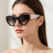 Fashionable, simple and retro cat-eye sunglasses, INS style, casual and unique - Image 5