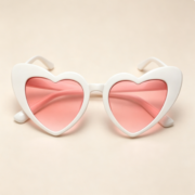 Cross-border European and American diagonal love-shaped sunglasses for women with sun protection - Image 3