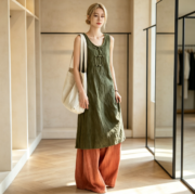 Autumn lightweight ramie-cotton hand-dyed cotton-linen women's clothing - Image 2