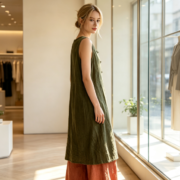 Autumn lightweight ramie-cotton hand-dyed cotton-linen women's clothing - Image 3