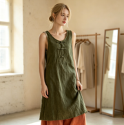Autumn lightweight ramie-cotton hand-dyed cotton-linen women's clothing - Image 5