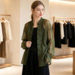 Shirt for women with a unique design, sun-protective, air-conditioned, cardigan-style top