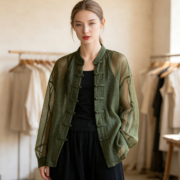 Shirt for women with a unique design, sun-protective, air-conditioned, cardigan-style top - Image 5