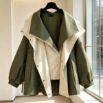 Korean-style new high-end women's spring/autumn casual trendy waist-wrapped mid-length trench coat