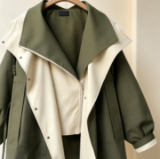 Korean-style new high-end women's spring/autumn casual trendy waist-wrapped mid-length trench coat - Image 2