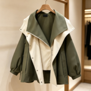 Korean-style new high-end women's spring/autumn casual trendy waist-wrapped mid-length trench coat - Image 5