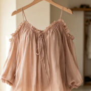 Autumn Women's Shirts - New European and American Cross-border Styles with Ruffle Collars, Casual Straps, and Shoulder-Exposing Designs - Image 5
