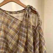 Cross-border fashion women's clothing in European and American styles, summer fashion versatile plaid scarf cape top - Image 5