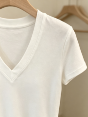 New summer women's clothing, European and American style, hot girl sexy slimming low-cut V-neck - Image 5