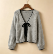 New Cross-border European Women's Fashion Knit Sweaters for Autumn and Winter with Straps - Image 4