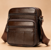 Cross-border genuine leather men's bag, top-grain cowhide men's bag, trendy new style