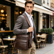 Cross-border genuine leather men's bag, top-grain cowhide men's bag, trendy new style - Image 5