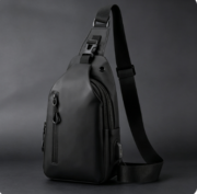New Men's Waist Bag, Leisure Large Capacity Single-Shoulder Crossbody Bag