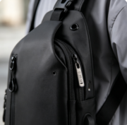 New Men's Waist Bag, Leisure Large Capacity Single-Shoulder Crossbody Bag - Image 2