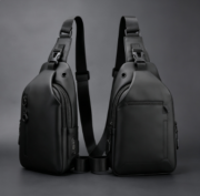New Men's Waist Bag, Leisure Large Capacity Single-Shoulder Crossbody Bag - Image 3