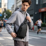New Men's Waist Bag, Leisure Large Capacity Single-Shoulder Crossbody Bag - Image 5