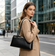 European and American retro baguette bag with a high-end minimalist style shoulder bag - Image 5