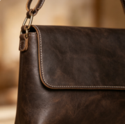 New Retro Minimalist Genuine Leather Single-Shoulder Bag - Image 2
