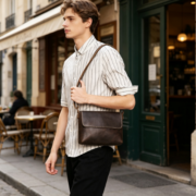New Retro Minimalist Genuine Leather Single-Shoulder Bag - Image 4