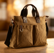 Business Canvas Tote Bag, Outdoor Crossbody Bag, Single-Shoulder Bag - Image 2