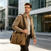 Business Canvas Tote Bag, Outdoor Crossbody Bag, Single-Shoulder Bag - Image 4