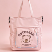 Large-capacity Small Bear Student Single-Shoulder Bag Crossbody Backpack for International Students