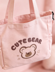 Large-capacity Small Bear Student Single-Shoulder Bag Crossbody Backpack for International Students - Image 2