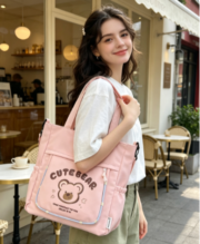 Large-capacity Small Bear Student Single-Shoulder Bag Crossbody Backpack for International Students - Image 5