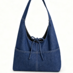 Korean-style INS denim single-shoulder bag for women, small-batch vintage