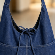 Korean-style INS denim single-shoulder bag for women, small-batch vintage - Image 2