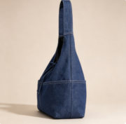 Korean-style INS denim single-shoulder bag for women, small-batch vintage - Image 3