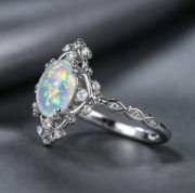 New design egg-shaped ladies' ring, fashionable, simple and elegant