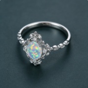 New design egg-shaped ladies' ring, fashionable, simple and elegant - Image 2