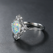 New design egg-shaped ladies' ring, fashionable, simple and elegant - Image 3