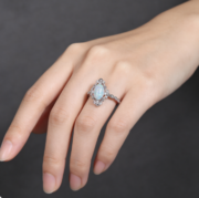 New design egg-shaped ladies' ring, fashionable, simple and elegant - Image 5