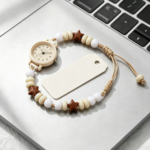 Handmade women's bracelet watch, an artistic and minimalist design perfect for girlfriends