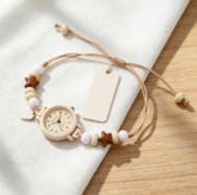 Handmade women's bracelet watch, an artistic and minimalist design perfect for girlfriends - Image 4