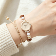 Handmade women's bracelet watch, an artistic and minimalist design perfect for girlfriends - Image 5