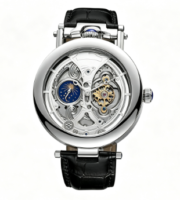 Watch mechanical waterproof stainless steel round fully automatic mechanical - Image 3