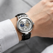 Watch mechanical waterproof stainless steel round fully automatic mechanical - Image 5