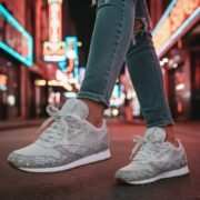Women's Silver Glitter Sneakers Mesh Lace-Up with Comfortable Sole - Image 2
